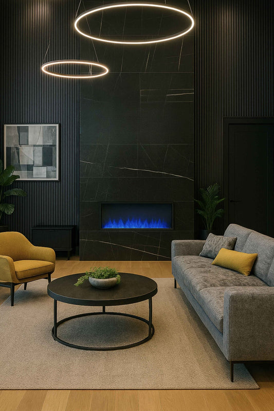 Acoustic Slatted Wall Panel 2400mm x 600mm - Black x 1 panel