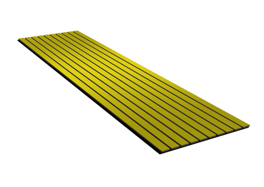 Acoustic Slat Wall Panels | Premium ExtraWide Slats | 240cm x 60cm | Gold
