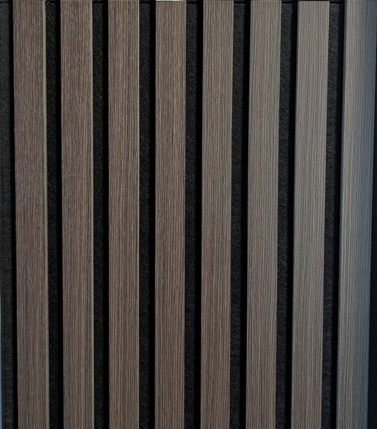 Premium Acoustic Wall Panels - Smoked Oak