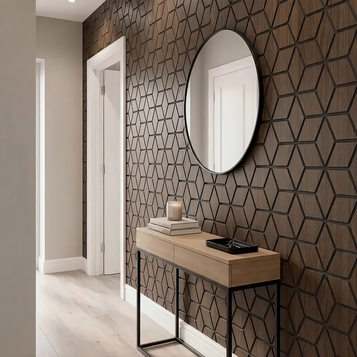 Premium Hexagon Acoustic Wall Panel 240cm x 60cm (Multiple Colours)