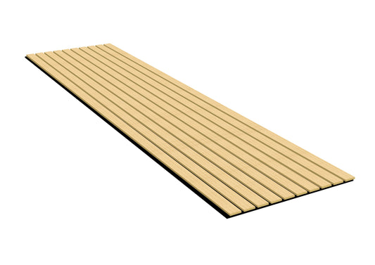 Acoustic Slat Wall Panels | Premium ExtraWide Slats | 300cm x 60cm | Oak