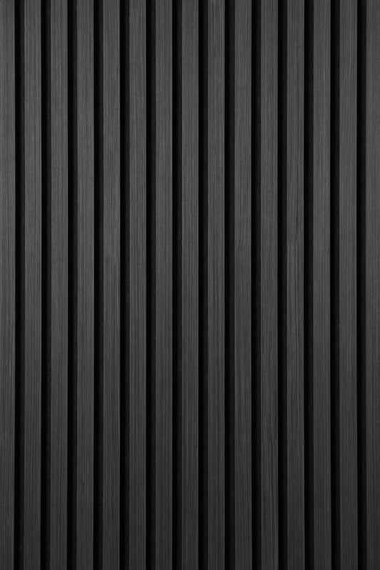 Acoustic Slatted Wall Panel 2400mm x 600mm - Dark Grey x 1 panel