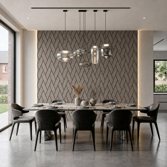 Premium Arrow Acoustic Panels - 240cm x 60cm (Multiple Colours)