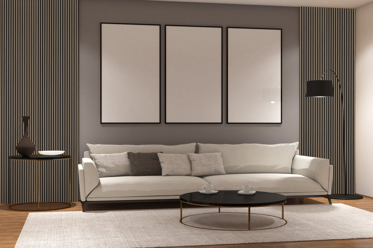Tobacco Walnut Acoustic Panel 2800x600 Thin Slatt
