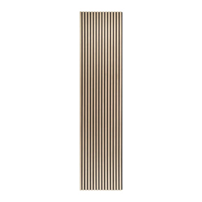 3m x 60cm | Acoustic Slat Wall Panels | Classic/Light Oak | Premium Wood Veneer