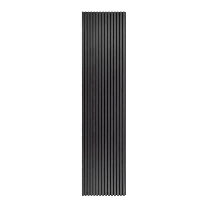 3m x 60cm | Acoustic Slat Wall Panels | Dark Grey | Premium Wood Veneer