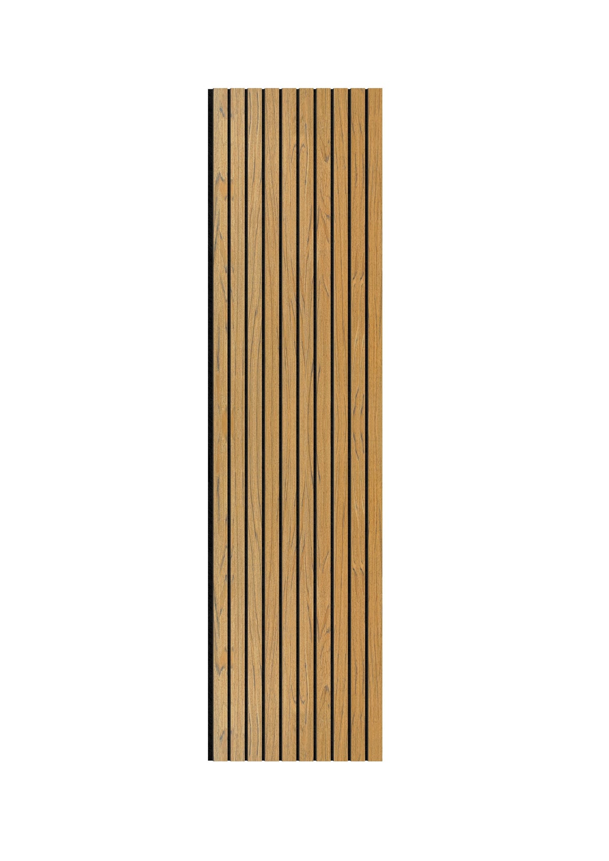 Acoustic Slat Wall Panels | Premium ExtraWide Slats | 240cm x 60cm | Teak