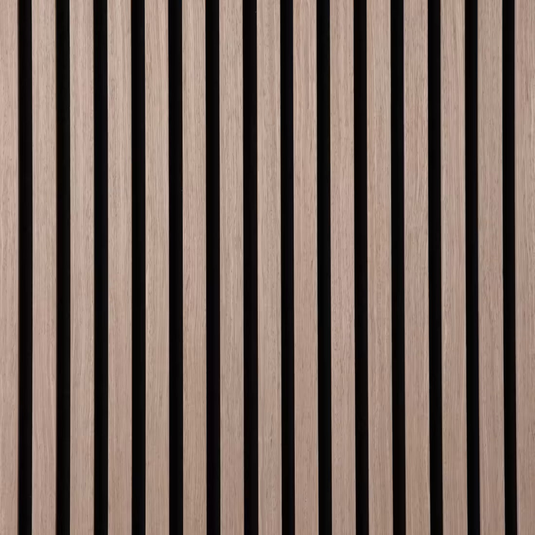 Acoustic Slatted Wall Panel 2400mm x 600mm - Canadian Teak Oak x 1 panel