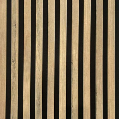 Acoustic Slat Wall Panels | Premium MDF | 244cm x 60cm | Ash Wood