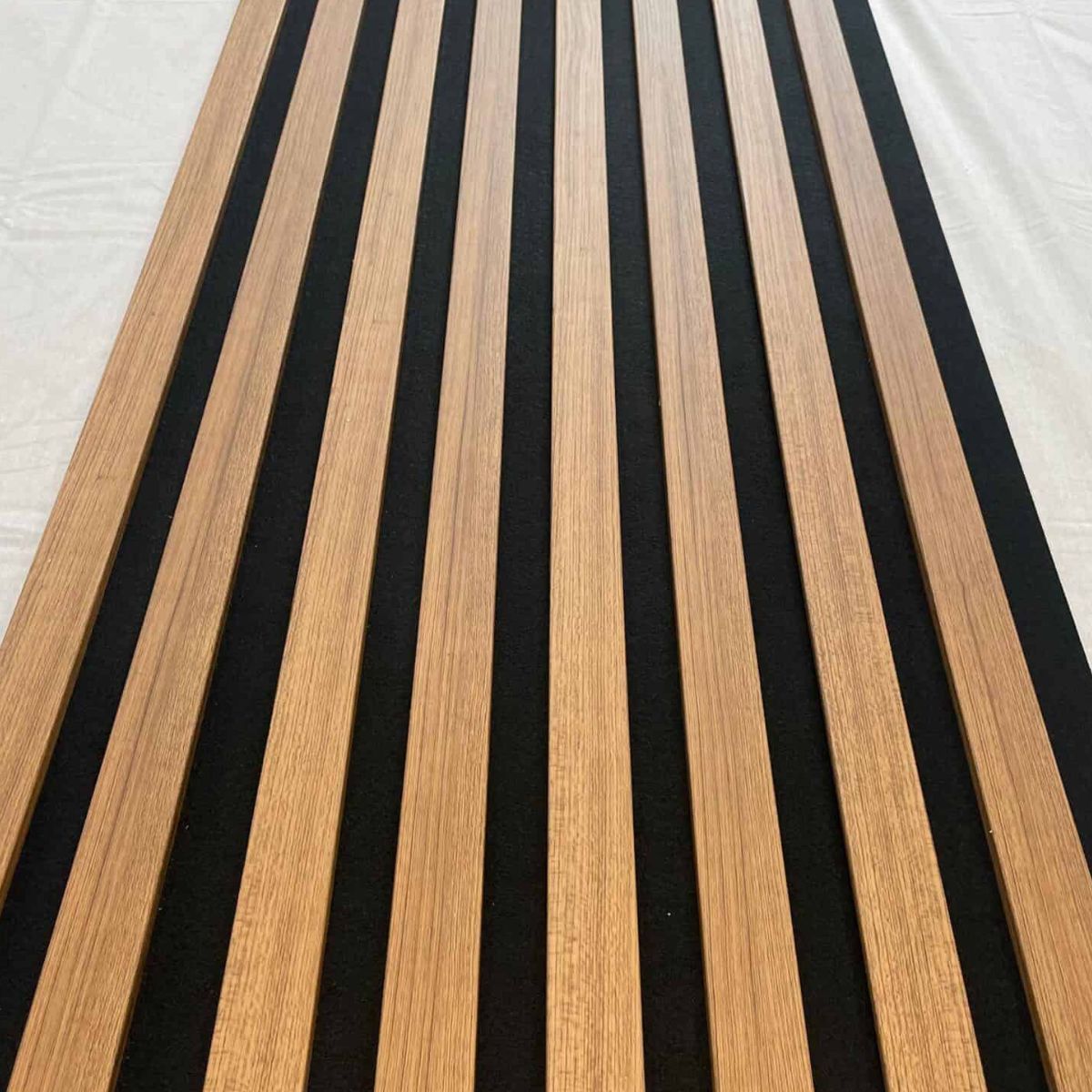 Acoustic Slat Wall Panels | Premium MDF | 244cm x 60cm |Teak Oak