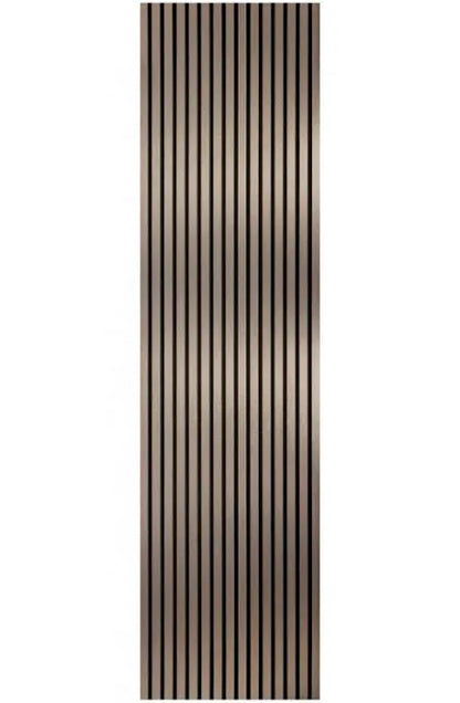 Acoustic Slatted Wall Panel 2400mm x 600mm - Bronze x 1 panel (m-brown)