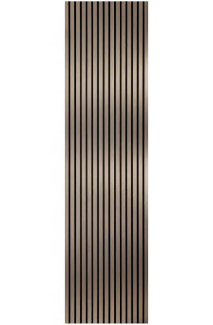 Acoustic Slatted Wall Panel 2400mm x 600mm - Bronze x 1 panel (m-brown)