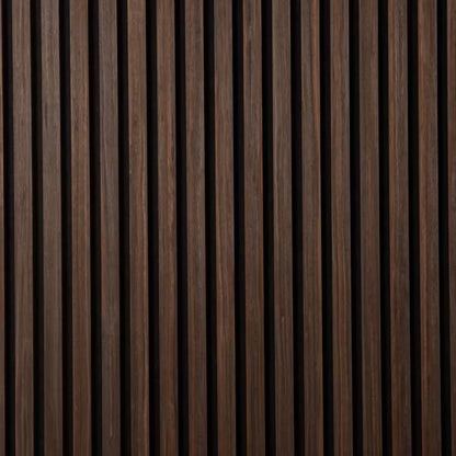 Acoustic Slatted Wall Panel 2400mm x 600mm - Smoked Oak x 1 panel
