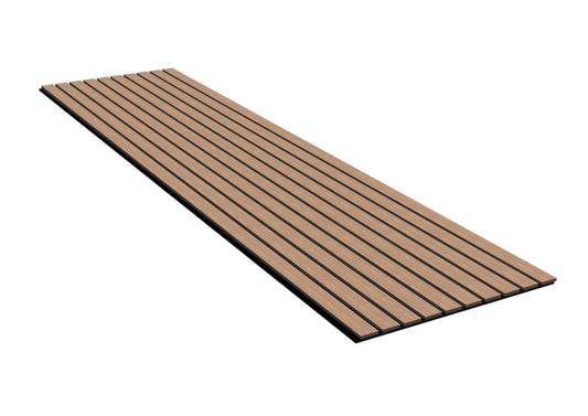 Acoustic Slat Wall Panels | Premium ExtraWide Slats | 300cm x 60cm | Walnut