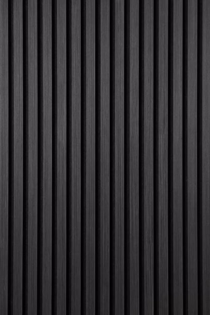 Acoustic Slatted Wall Panel 2400mm x 600mm - Dark Grey x 1 panel