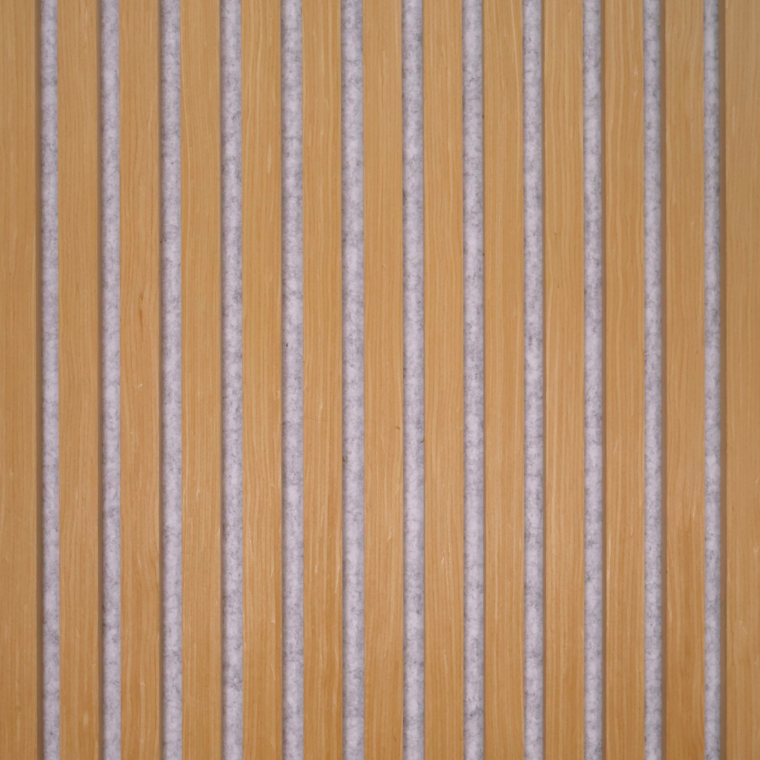 Acoustic Slatted Wall Panel 2400mm x 600mm - Classic Oak (Grey Backing) x 1 panel