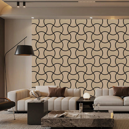 Acoustic Geometric Tessellate Panel – Light Oak - 600mm x 600mm