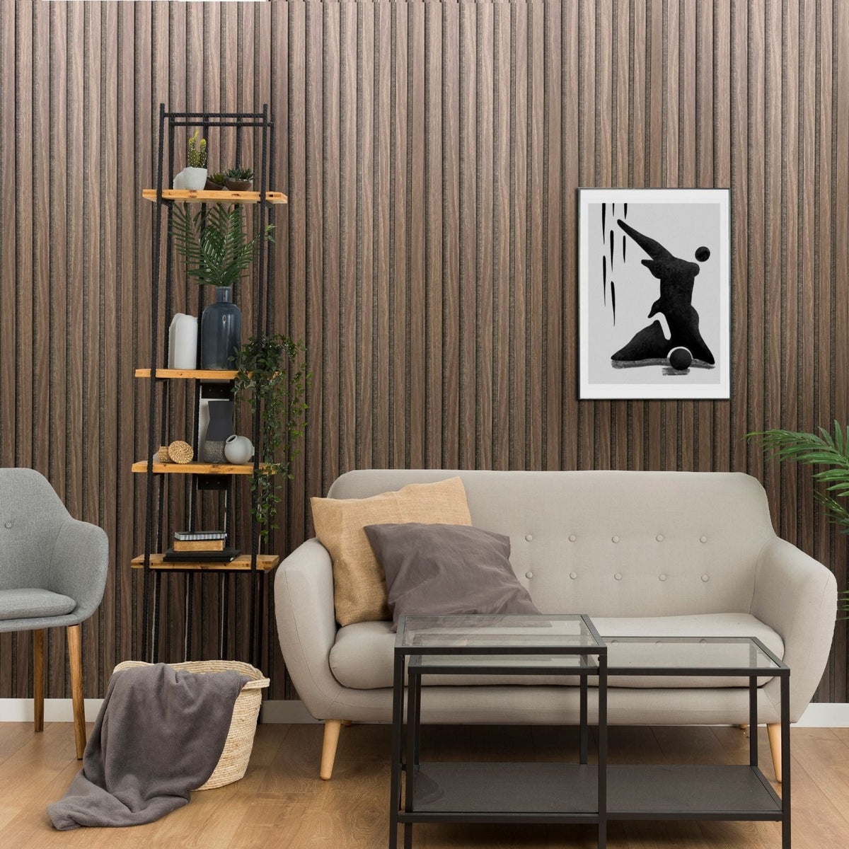Smoked Ash Acoustic Panel 2800x600