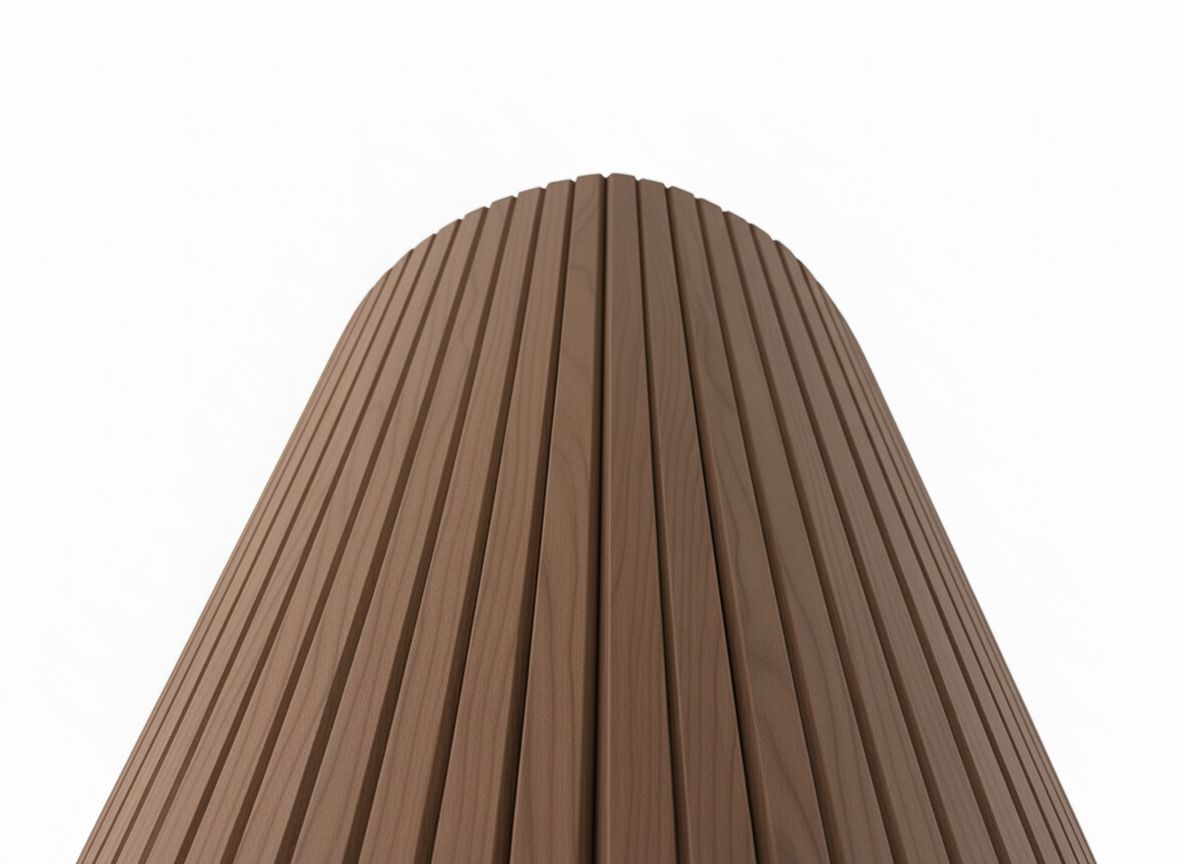 2.4m Flexible Premium Veneer Slat Wall Panels - Walnut