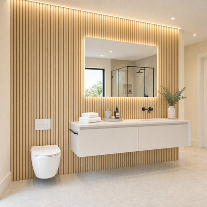 PVC Bathroom Wall Panels - Pack of 8 (Wide Range of Colours)