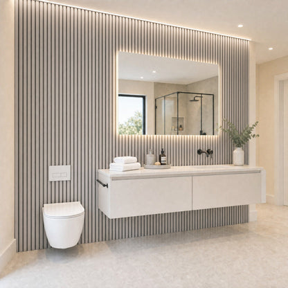 PVC Bathroom Wall Panels - Pack of 8 (Wide Range of Colours)