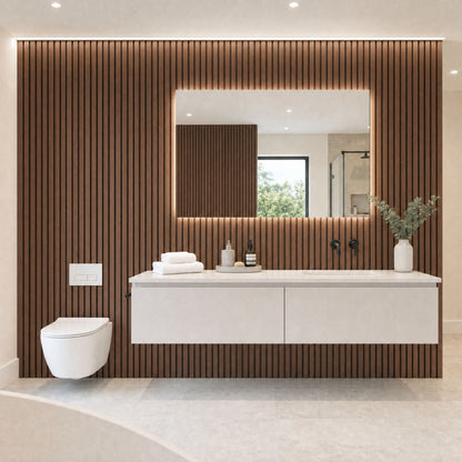 PVC Bathroom Wall Panels - Pack of 8 (Wide Range of Colours)
