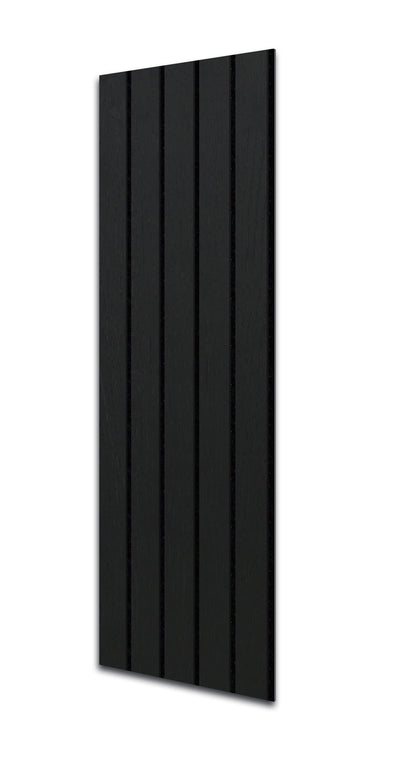Acoustic Slat Wall Panels | Premium UltraWide Slats | 240cm x 60cm | Black