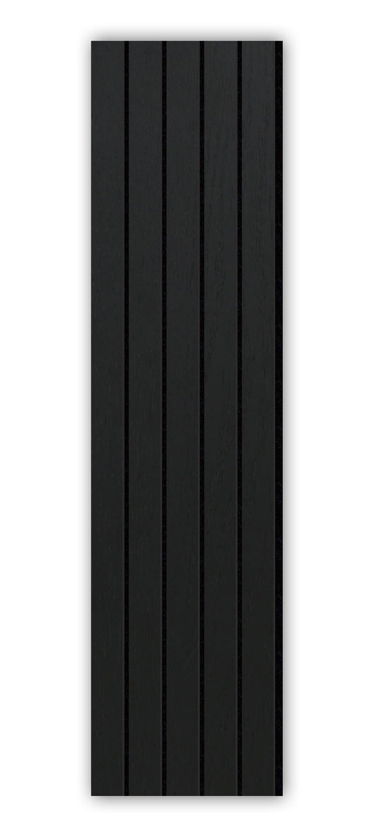 Acoustic Slat Wall Panels | Premium UltraWide Slats | 240cm x 60cm | Dark Grey