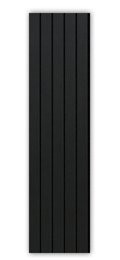 Acoustic Slat Wall Panels | Premium UltraWide Slats | 240cm x 60cm | Black
